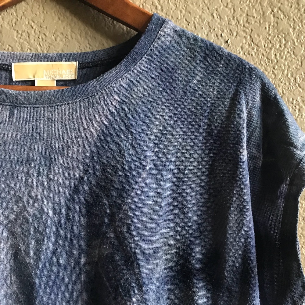 Michael Kors blue washed looking top